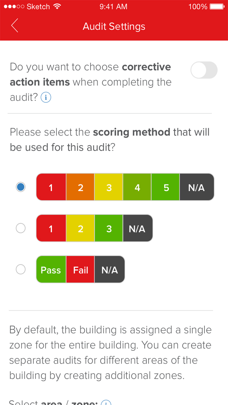 Screen shot of Audit Settings